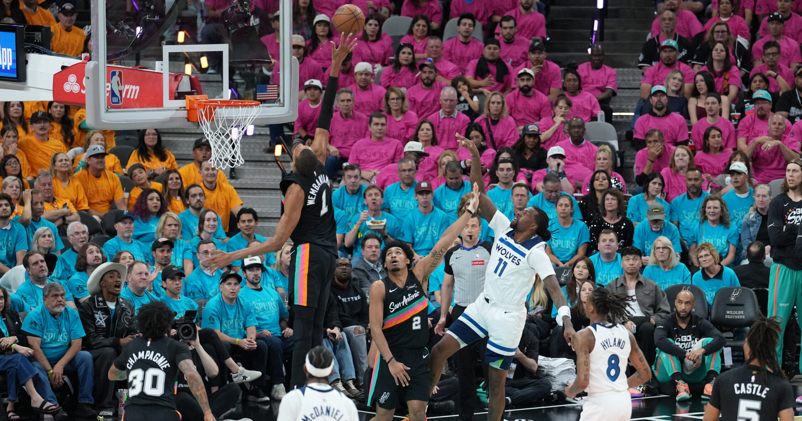 NBA: Playoffs-Minnesota Timberwolves at San Antonio Spurs