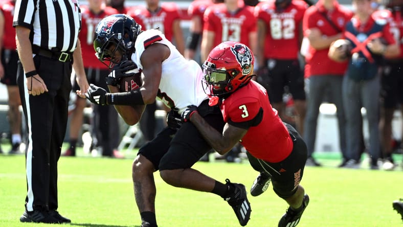 Minnesota Vikings newly signed UDFA wide receiver Trayvon Rudolph playing in college for Northern Illinois