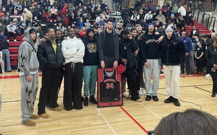 OKC Thunder Organization Showed up for Chet Holmgren Jersey Retirement ...