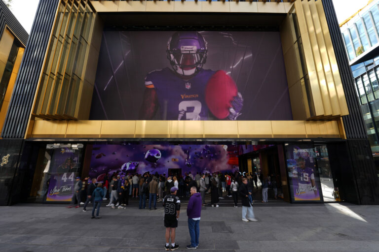 Jordan Addison poster in London - Minnesota Vikings