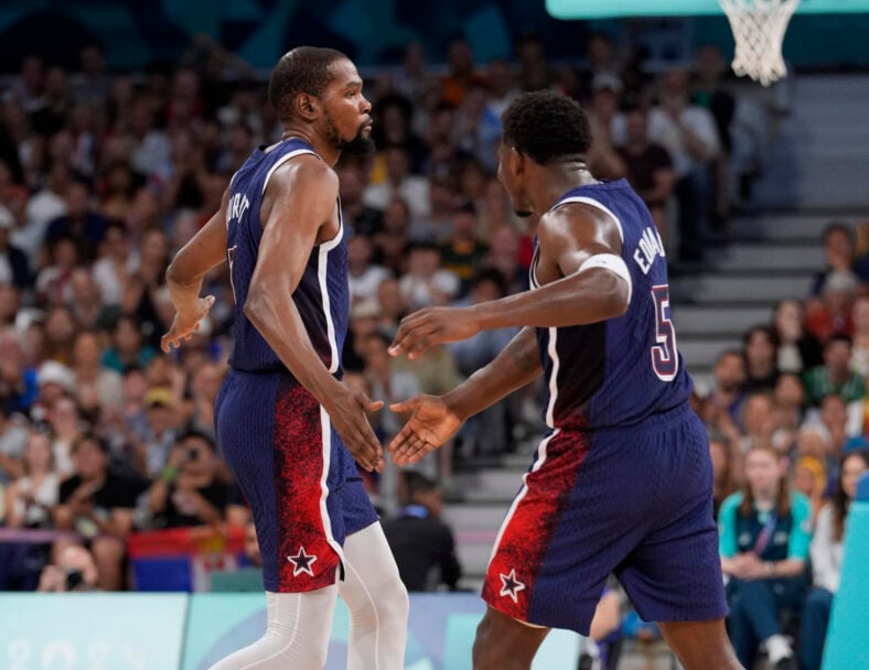 Olympics: Basketball-Men Group C - PUR-USA